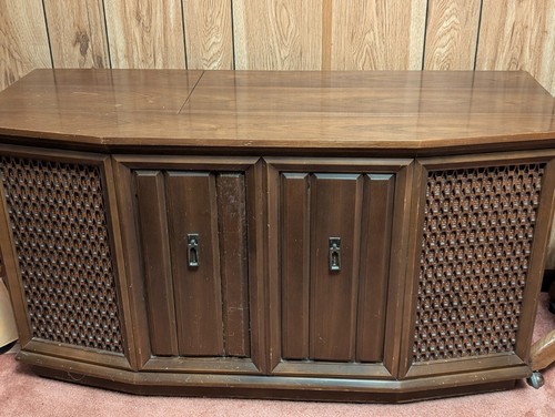Record cabinet with turntable - record,