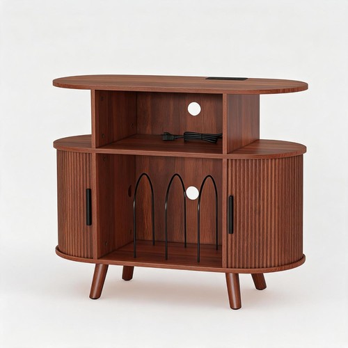 Mid century record player - record,
