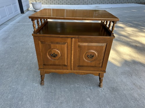Vintage record player cabinet - vintage,